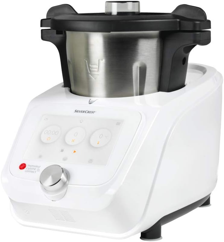 Unbekannt SilverCrest Monsieur Cuisine Connect Robot-cuiseur avec accessoires standards Weiß