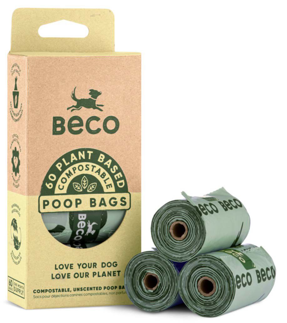 Beco Composterbaar Poepzakjes - Poepzakjes & accessoires - 96 Stuks - Groen