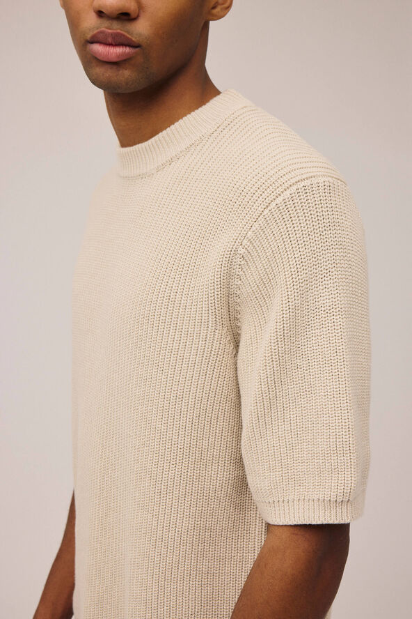Magasin du Nord Collection Nylan fishermans knit t-shirt - Organic GOTS Rainy day