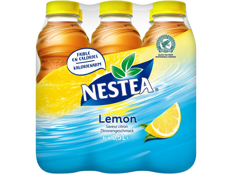 Nestea Schwarztee Zitrone 6 Stück x 0.5 l Aromatisiertes Erfrischungsgetränk mit Tee-Extrakt