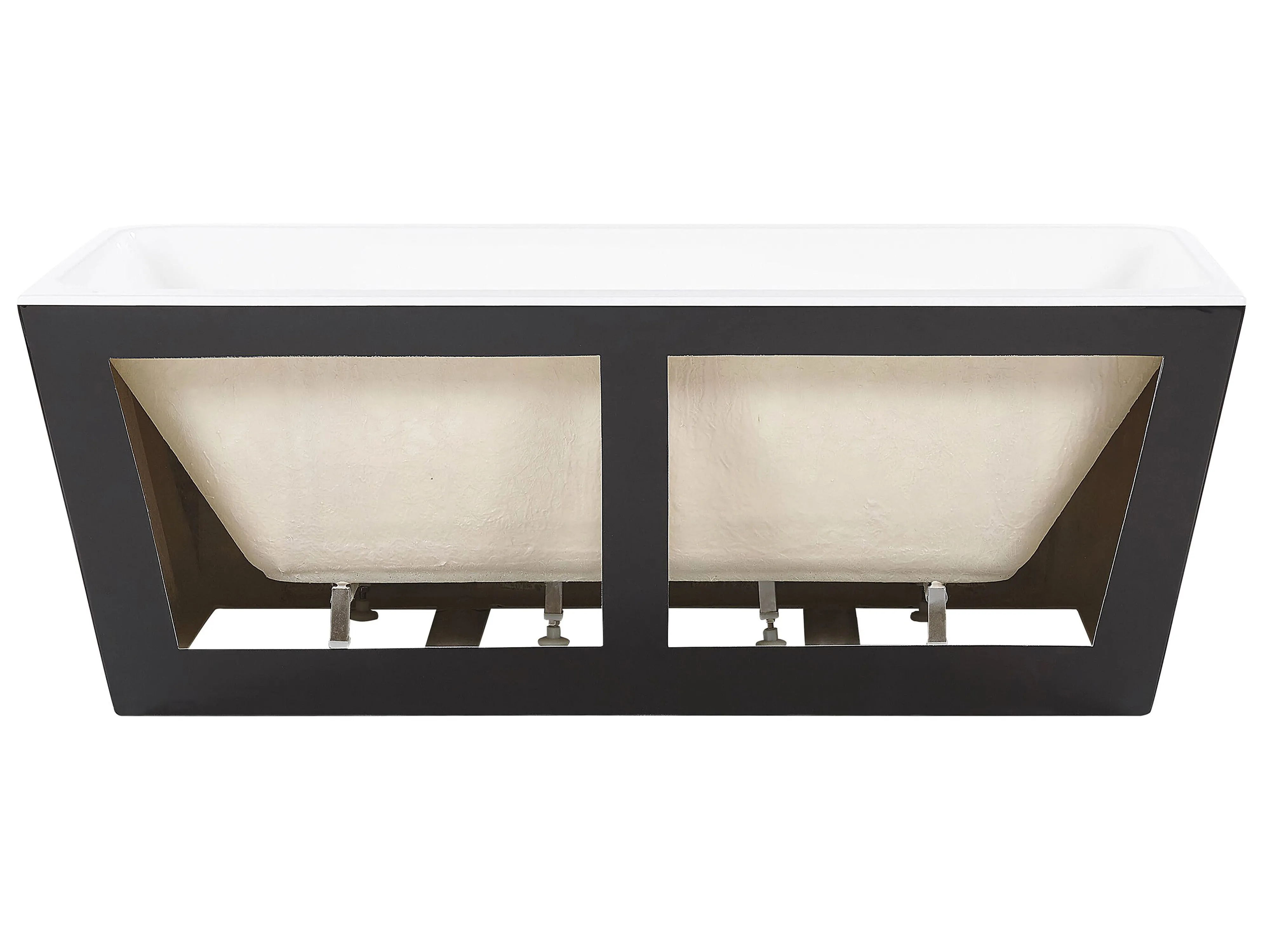 Badkuip HASSEL 170 x 80 cm Zwart