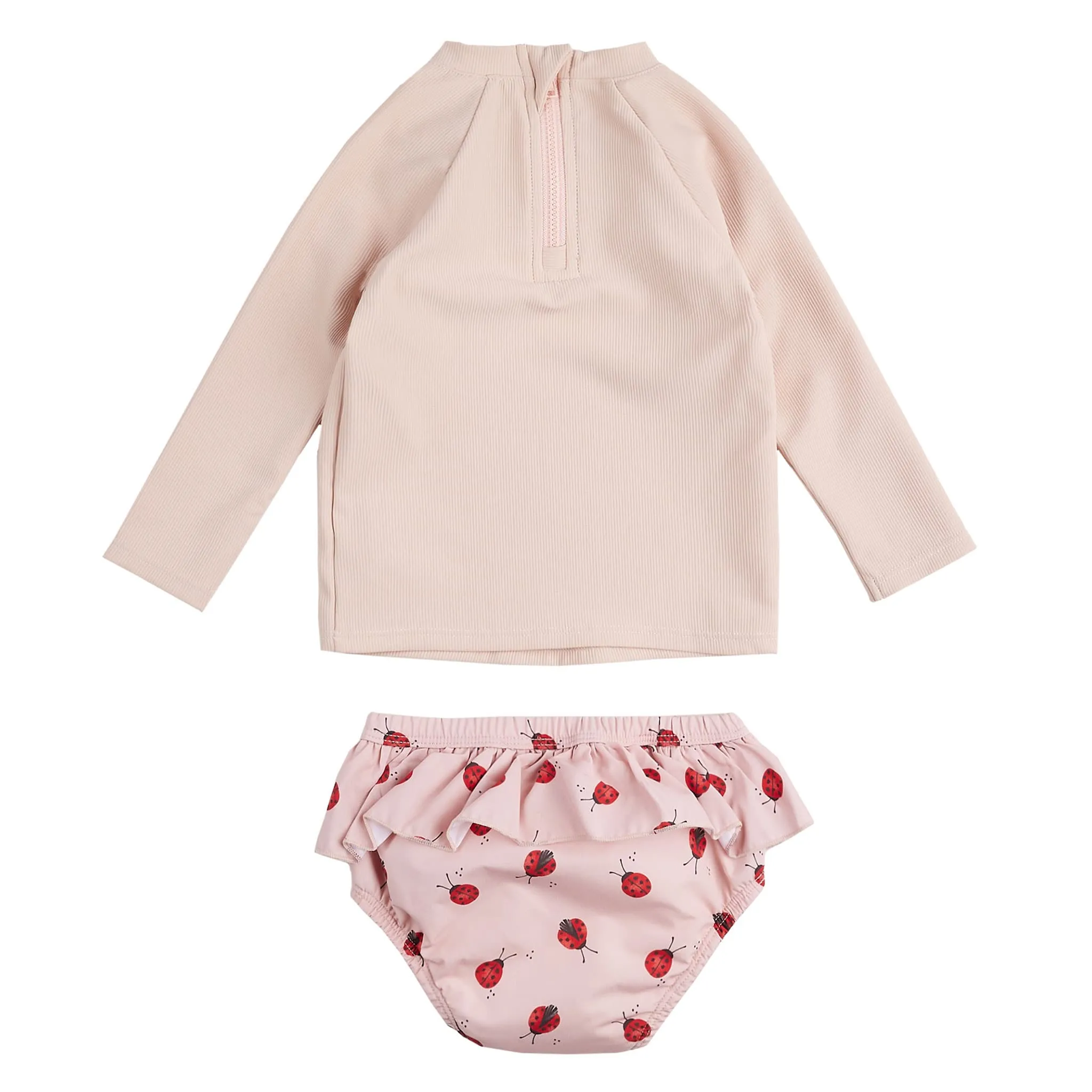 Petit Lem Maillot UV Manches Longues 2 Pièces Côtelé 6-24mois