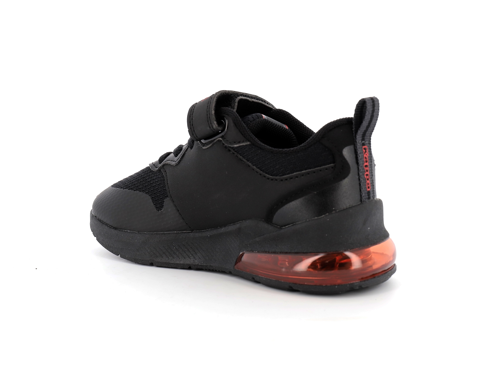 Kappa-33152ZW Matières combinées Noir Rouge
