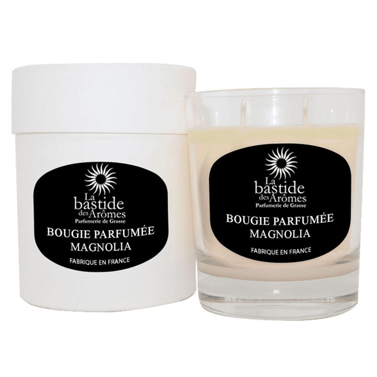 La Bastide des Arômes Bougie parfumée Magnolia - 2 mèches 60h
