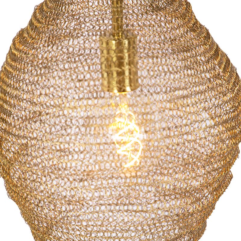 Oosterse hanglamp goud 30 cm - Nidum