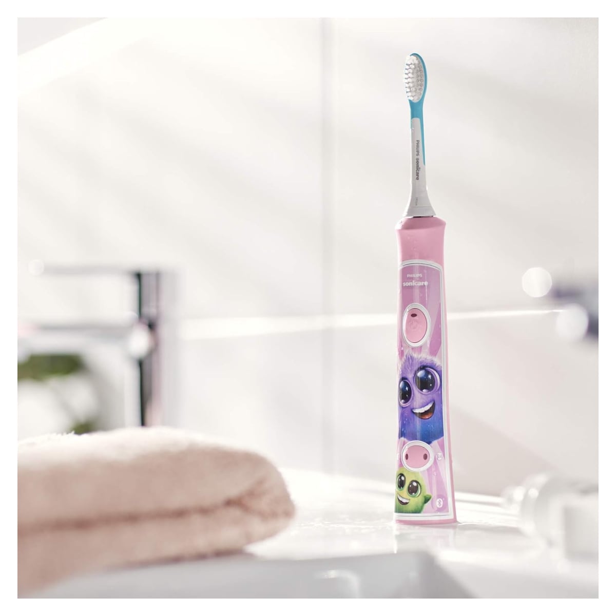 Philips Sonicare for Kids elektrische Zahnbürste - Schallzahnbürste mit Timer, App-Unterstüzung und Bluetooth