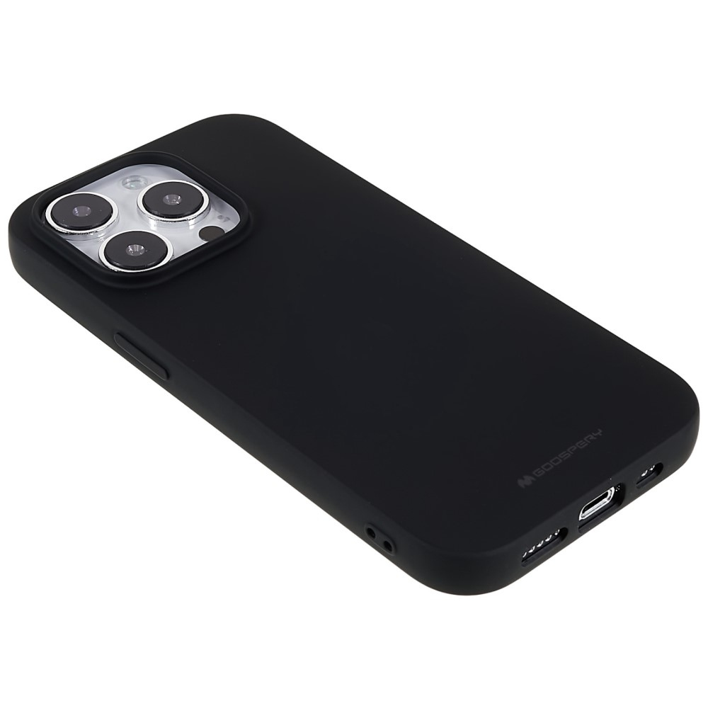 Mercury Goospery - iPhone 14 Pro Gummi Case Hülle - Schwarz (Matt)