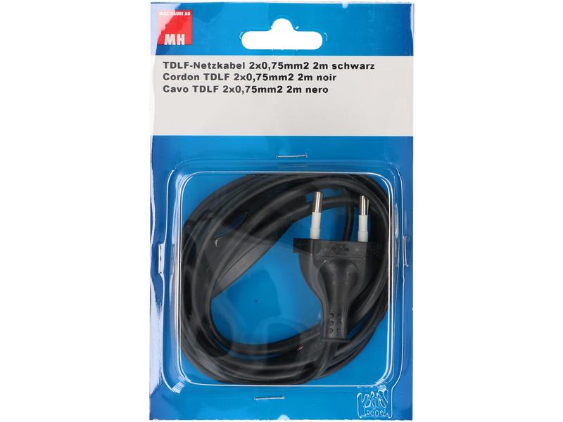 Max Hauri Netzkabel TDLF-T26 mit Schalter Netzkabel mit Leiterquerschnitt von 0.75 mm2
