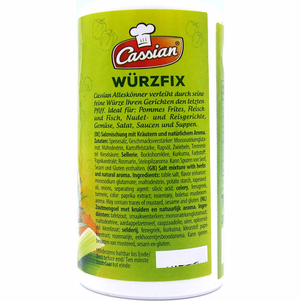 Cassian Würzfix Salzmischung mit Kräutern 200g MHD:30.3.27