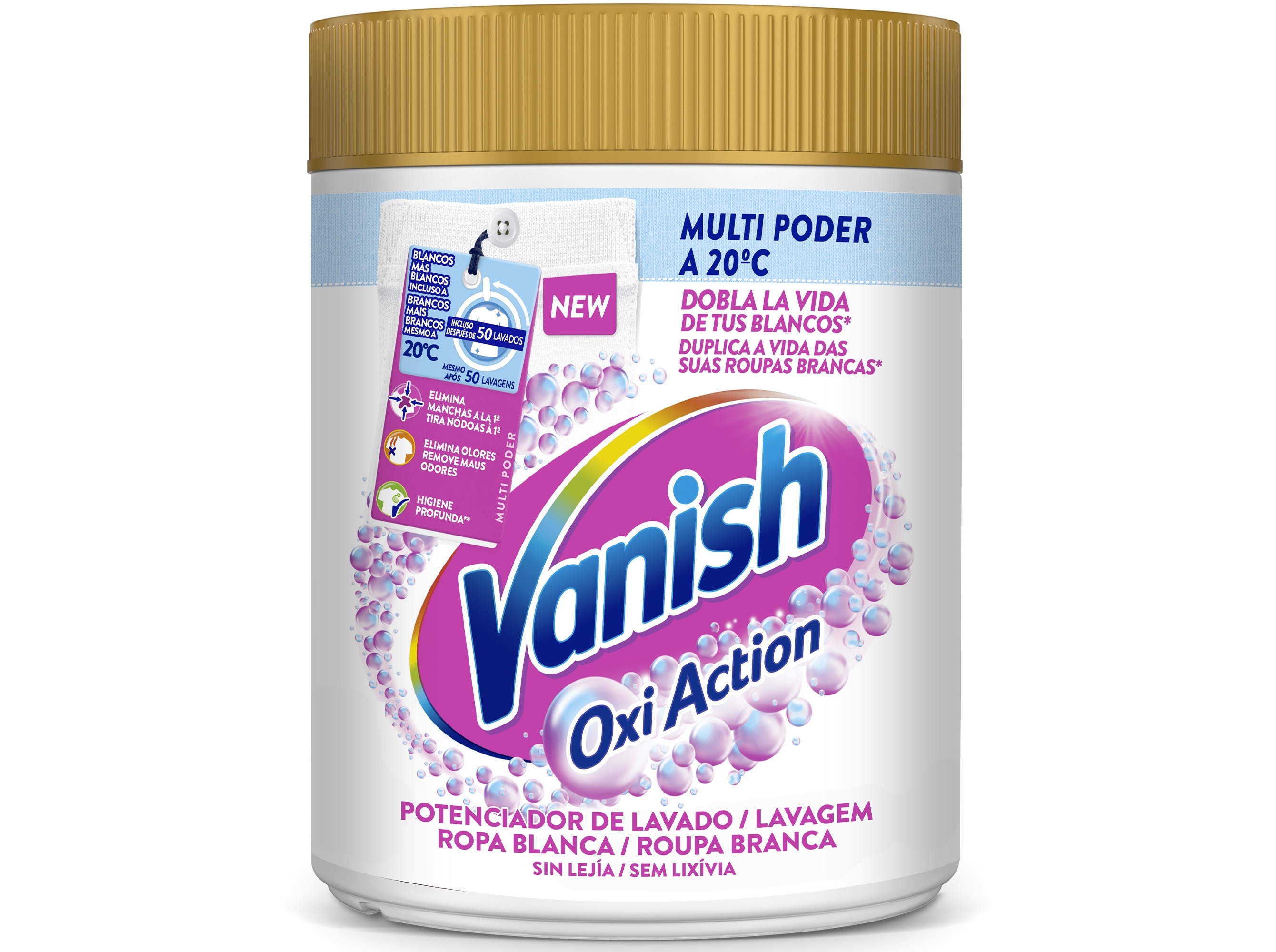 ADITIVO TIRA NÓDOAS PÓ OXI ACTION BRANCOS VANISH 800G