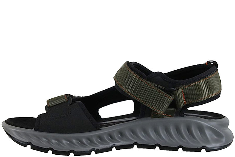 ROHDE SANDAL I MØRKEGRØN TEKSTIL