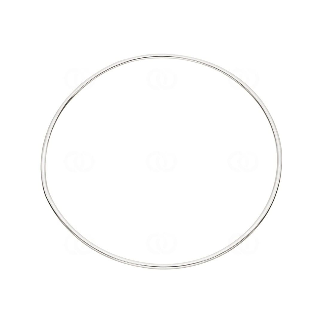 Armreif rund 925 Silber rhodiniert 1.5mm