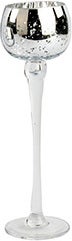 House of Nature waxinelichthouder zilver D 7 H 22 cm