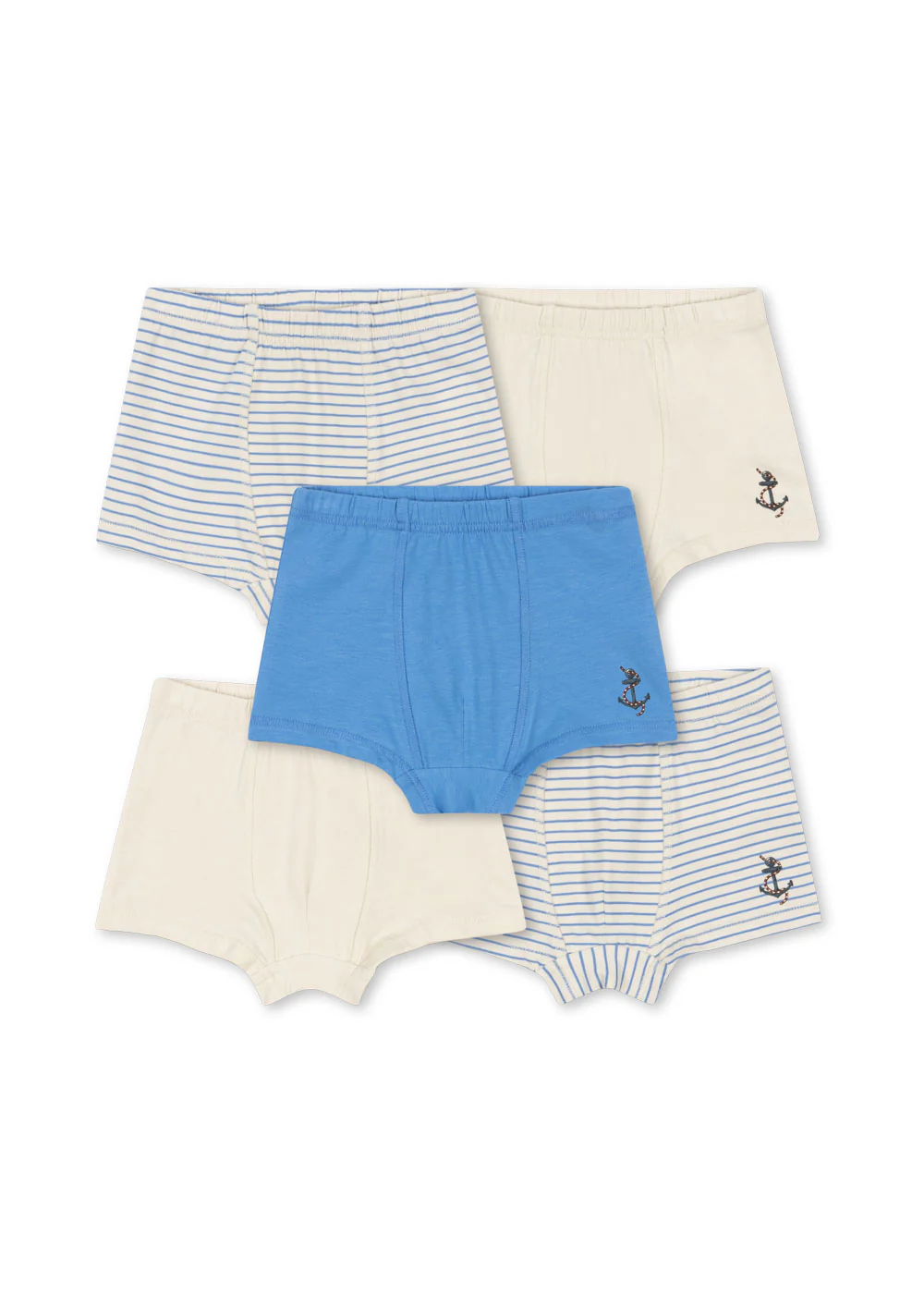 Basic 5 pak boxers - stripe provence mix - 2Y