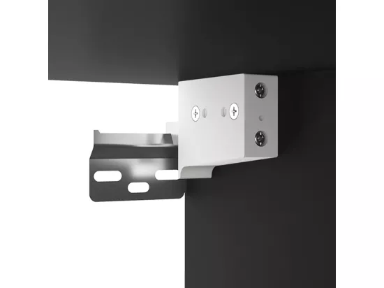 Armoire à miroir avec LED noir 76x15x55 cm