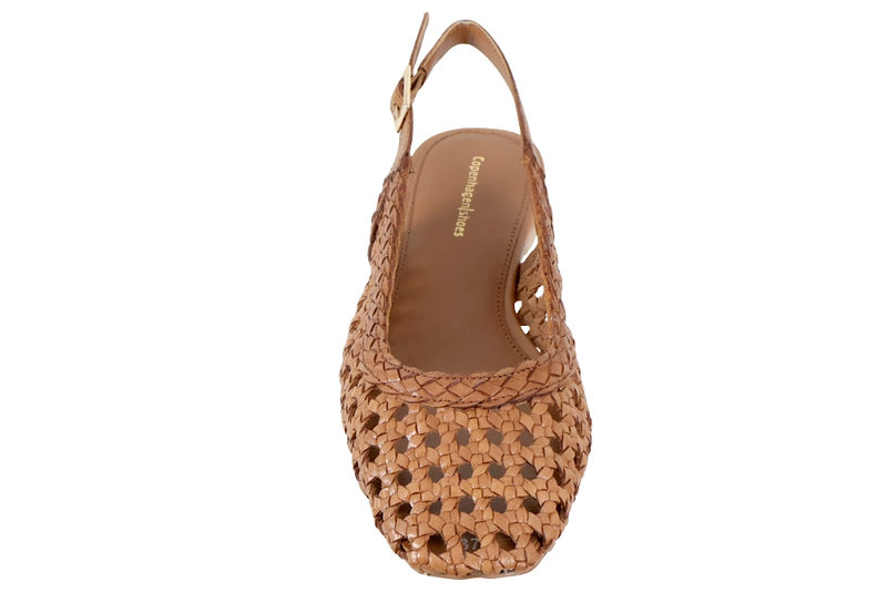 COPENHAGEN SHOES ASTHESEA SLINGBACK I BRUNT FLETTET SKIND
