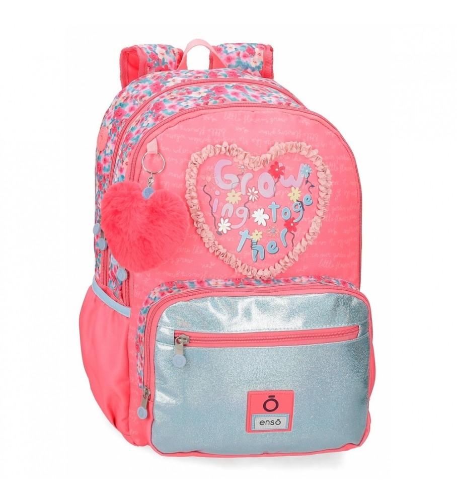Enso Mochila Together Growing doble compartimento rosa
