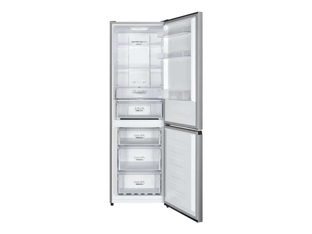 Gorenje N619EAXL4 - Køleskab/fryser - bund-fryser - bredde: 59.5 cm - dybde: 59 cm - højde: 186 cm - 304 liter - Klasse E - rustfrit stål