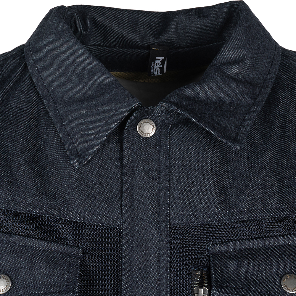 Helstons - Blouson Western Air Tissu Mesh Bleu