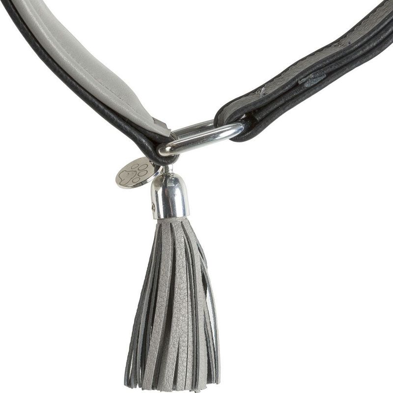 Trixie Active Comfort Anti-trek Windhondenhalsband Zwart/Grijs XS