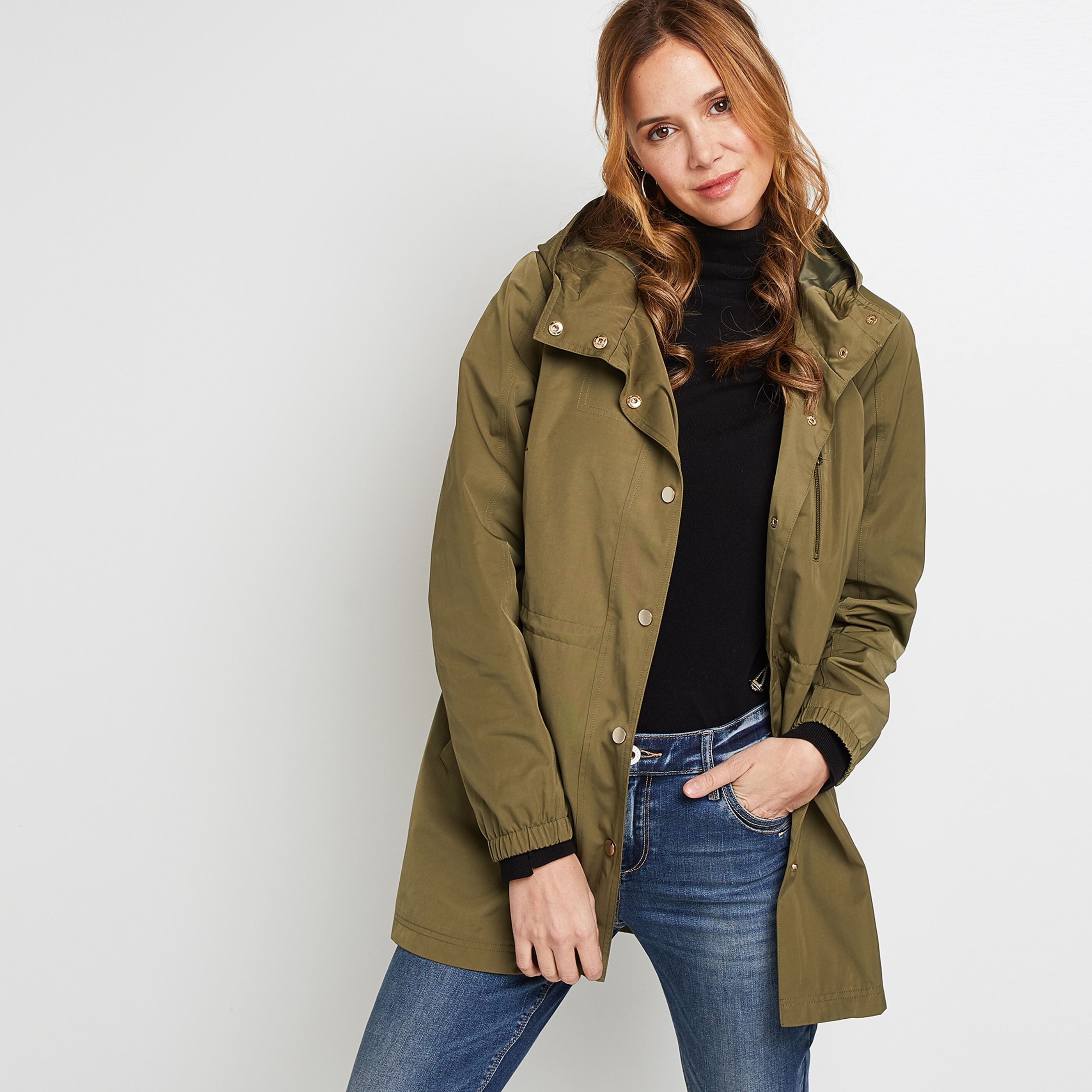 Parka légère kaki femme - KAKI