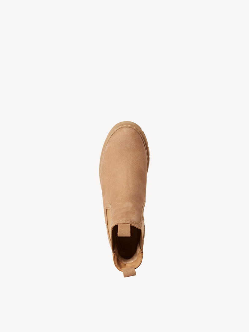 Leren Chelseaboot - beige