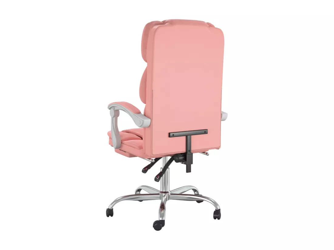 Fauteuil inclinable de bureau Rose Similicuir