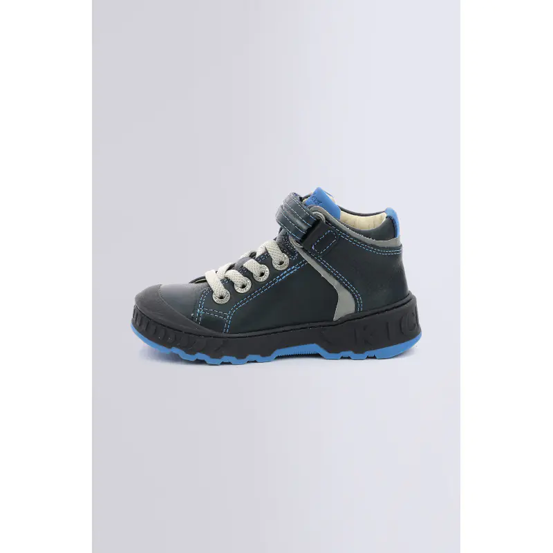 KICK TEEN MARINE SNEAKERS HAUTES Cuir Garçon