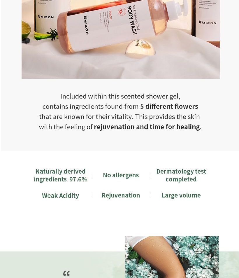 MIZON - My Relaxing Time Body Wash - 5 soorten