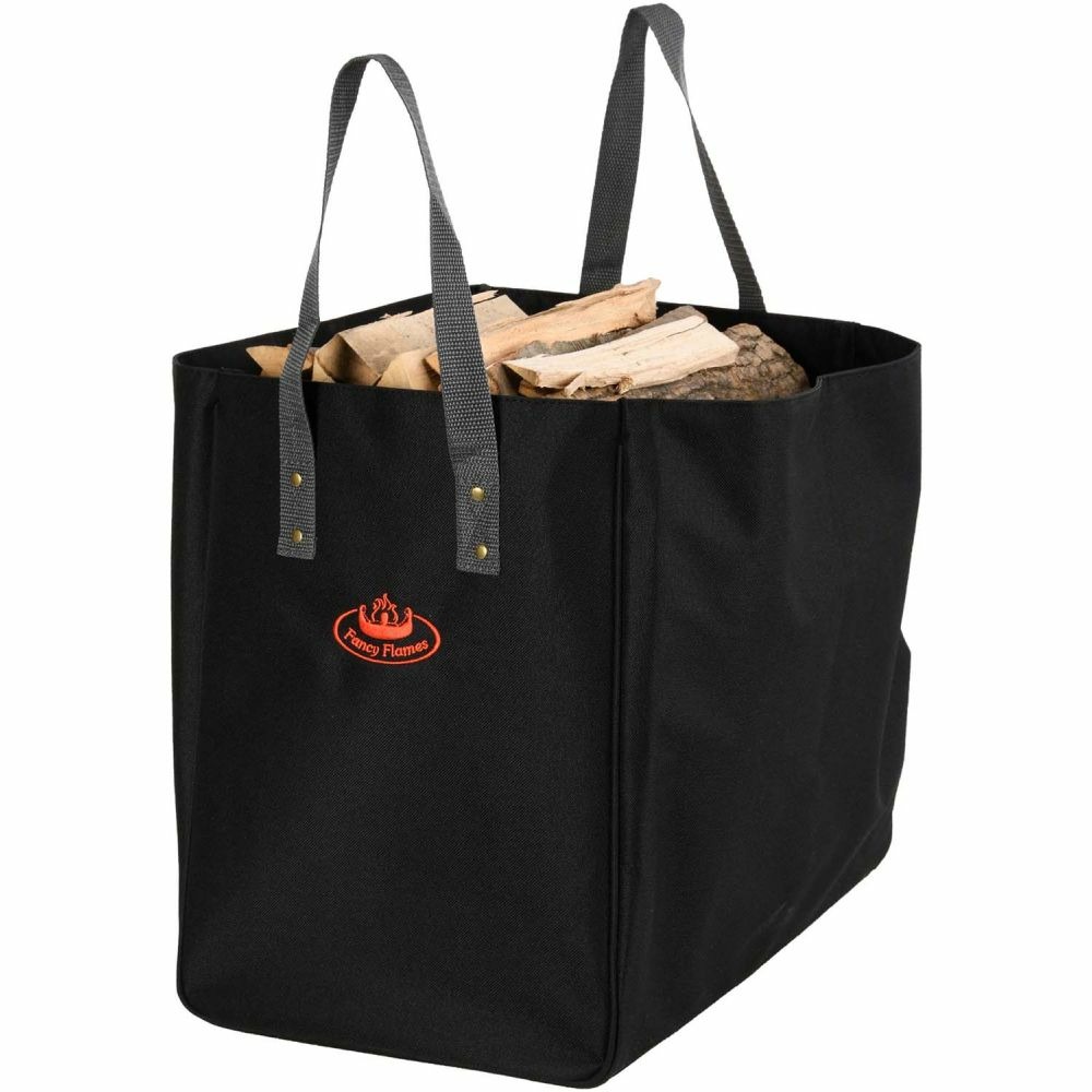 Sac à bûche en tissu flames