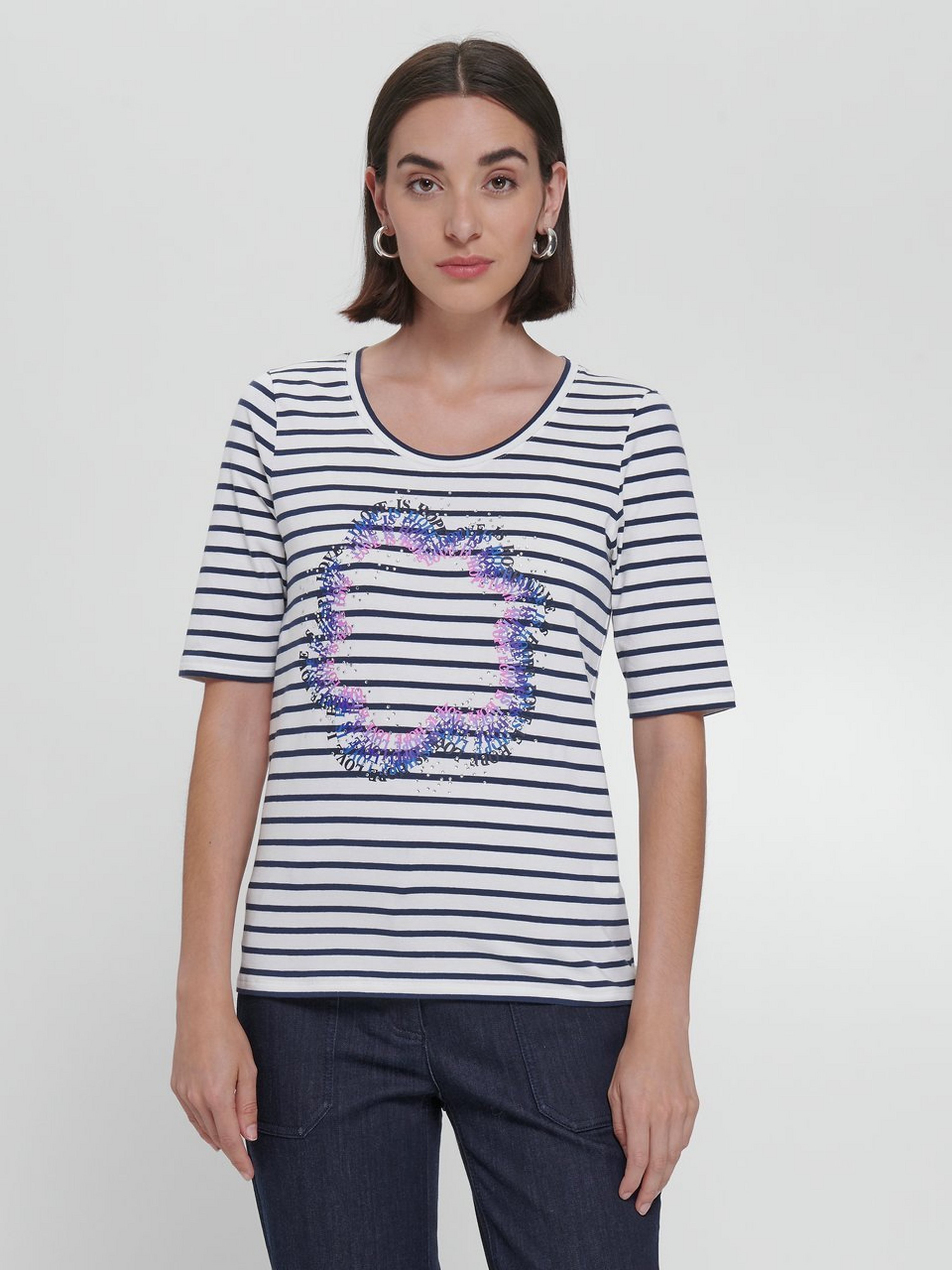 Rundhals-Shirt