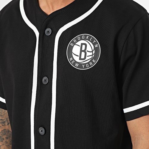 Chemise Manches Courtes Baseball NBA Brooklyn Nets 60357097 Noir