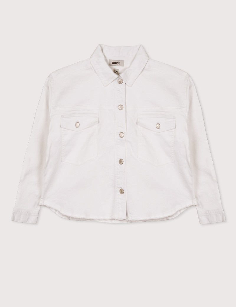 MUSE VESTE EN JEAN FEMME ARPIT BLANC