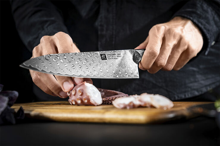 Zwilling Tanrei Kokkekniv 200 Glatslebet Brun