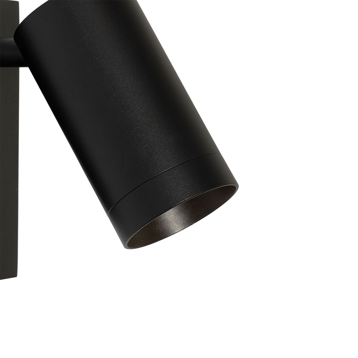 Smart wandlamp zwart verstelbaar met schakelaar incl. Wifi GU10 50mm - Jeana Luxe