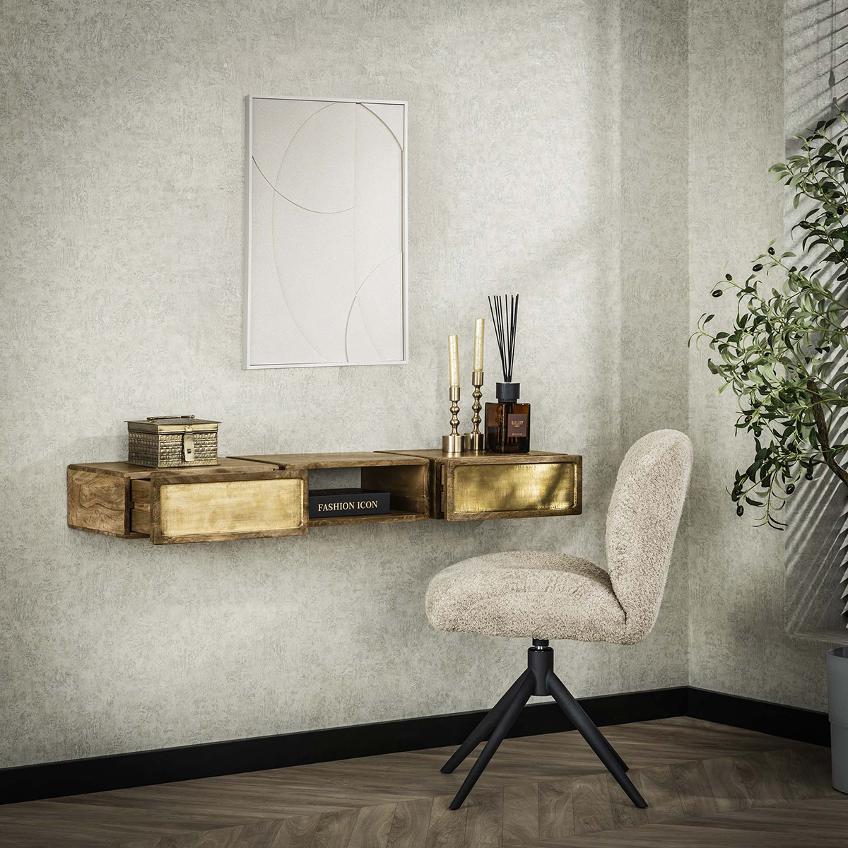 Zwevend Kaptafel M&M