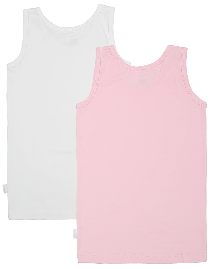 Unterhemd GIRLS ORIGINAL CLASSICS 2er Pack in weiß/rosa