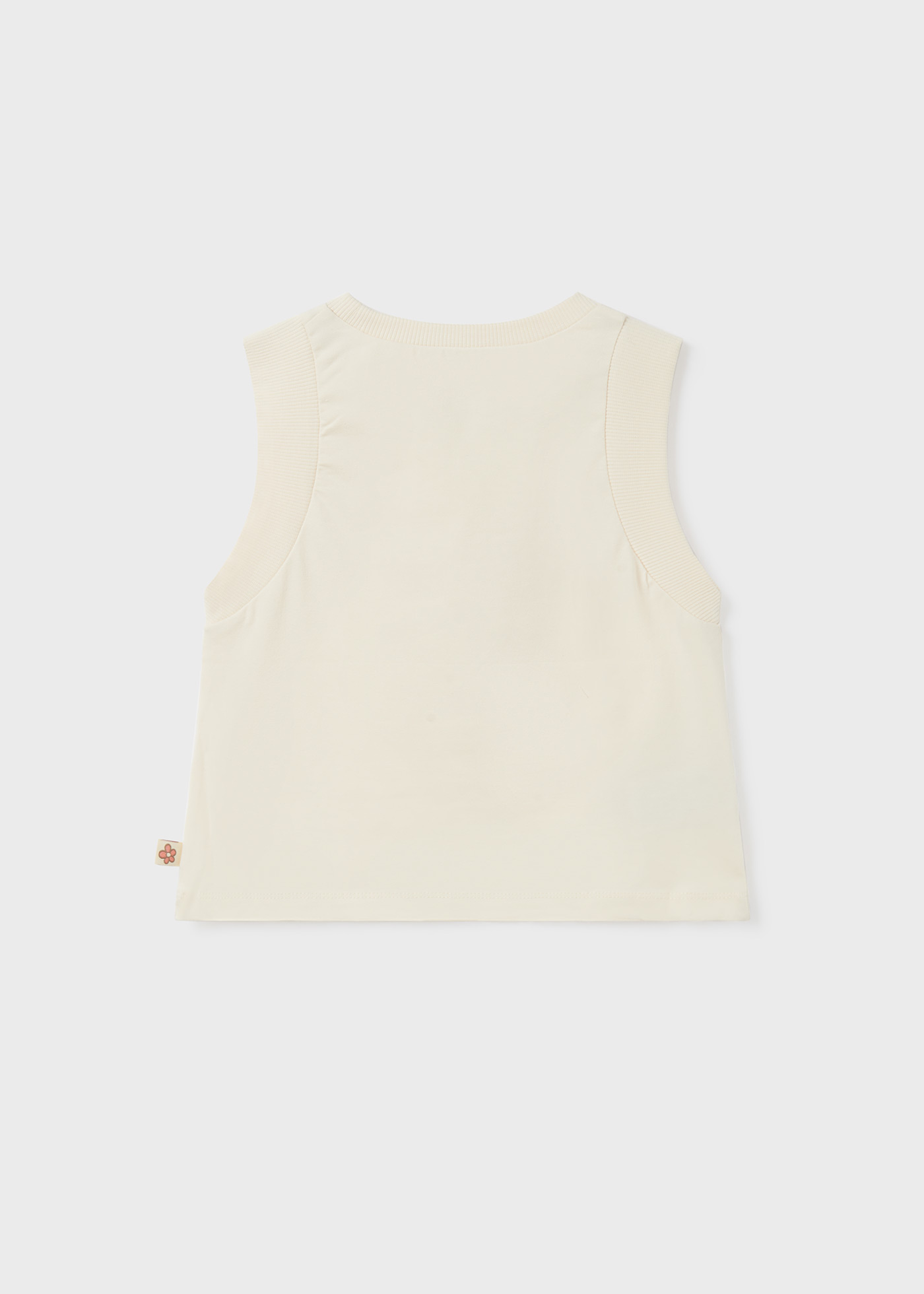 Camiseta regata de algodão sustentável para meninas