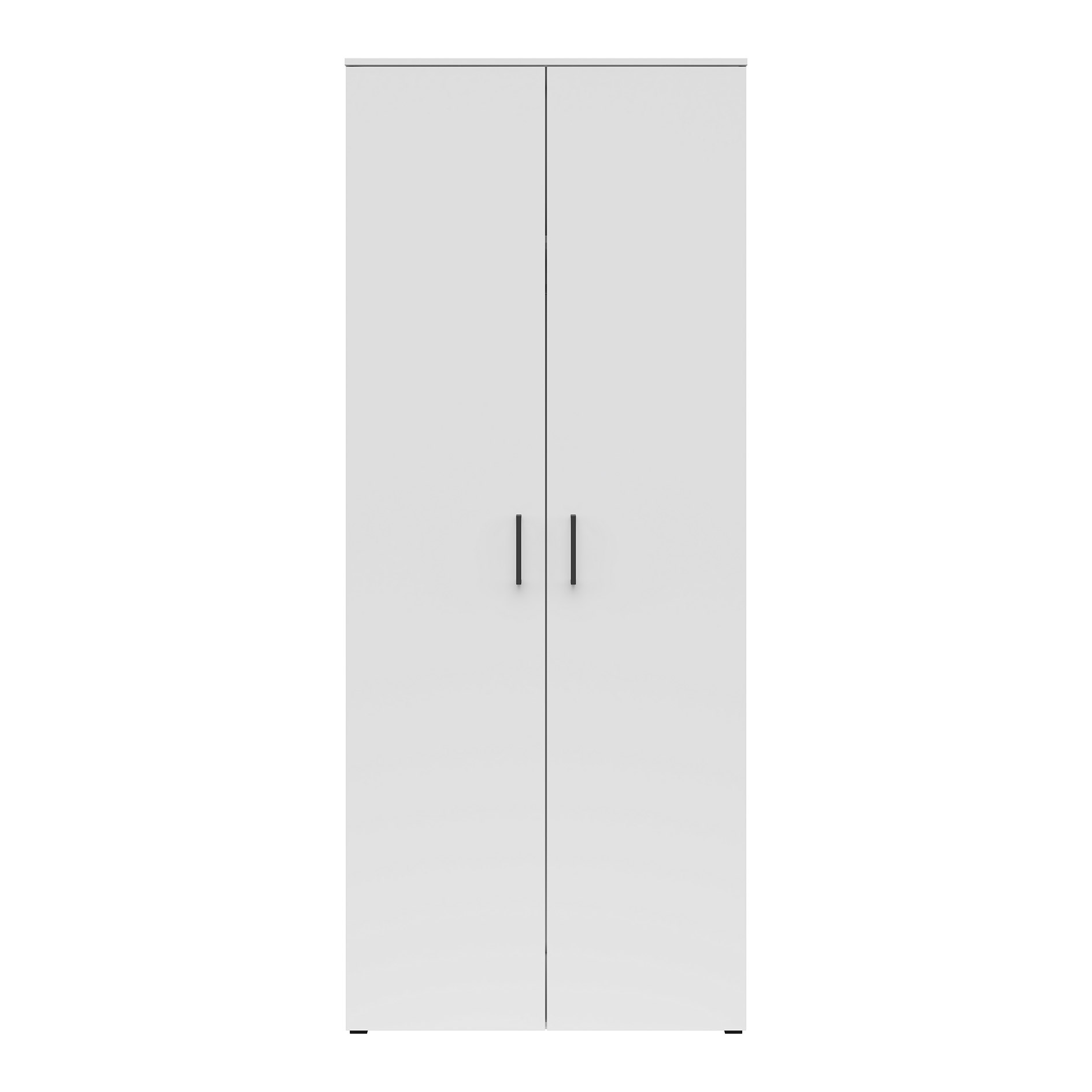 Kleiderschrank - weiß - Breite 80 cm - XL-Tiefe