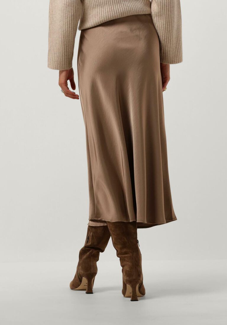 NEO NOIR taupe neo noir midirok bovary skirt