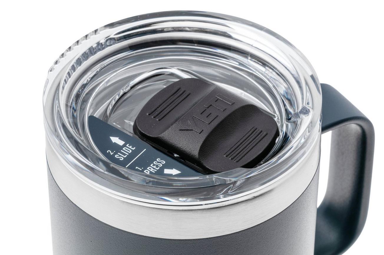 Yeti Rambler Travel Mug 20oz Stronghold Lid, Navy Blue, thermos reismok met deksel, 591 ml