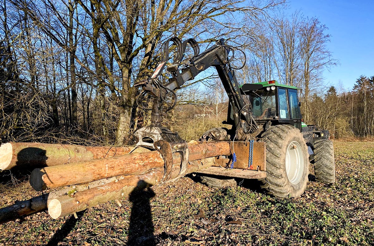 Forst Traktor fahren Kulmbach