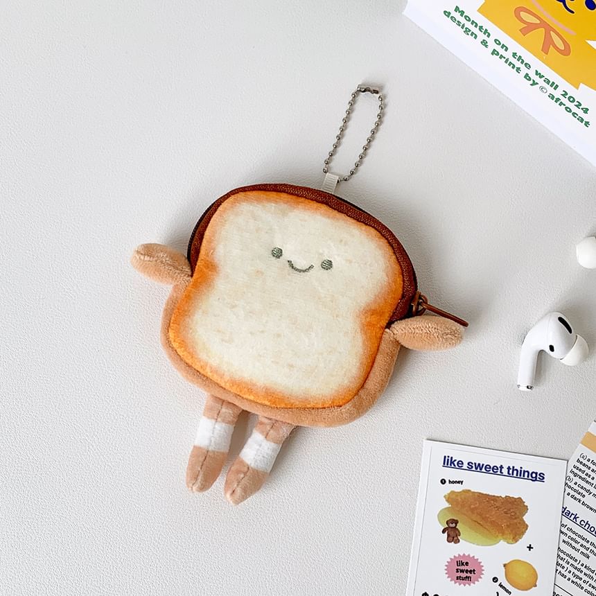 Kumi Fanchant - Toast Pluche Portemonnee Tas Charm Sleutelhanger