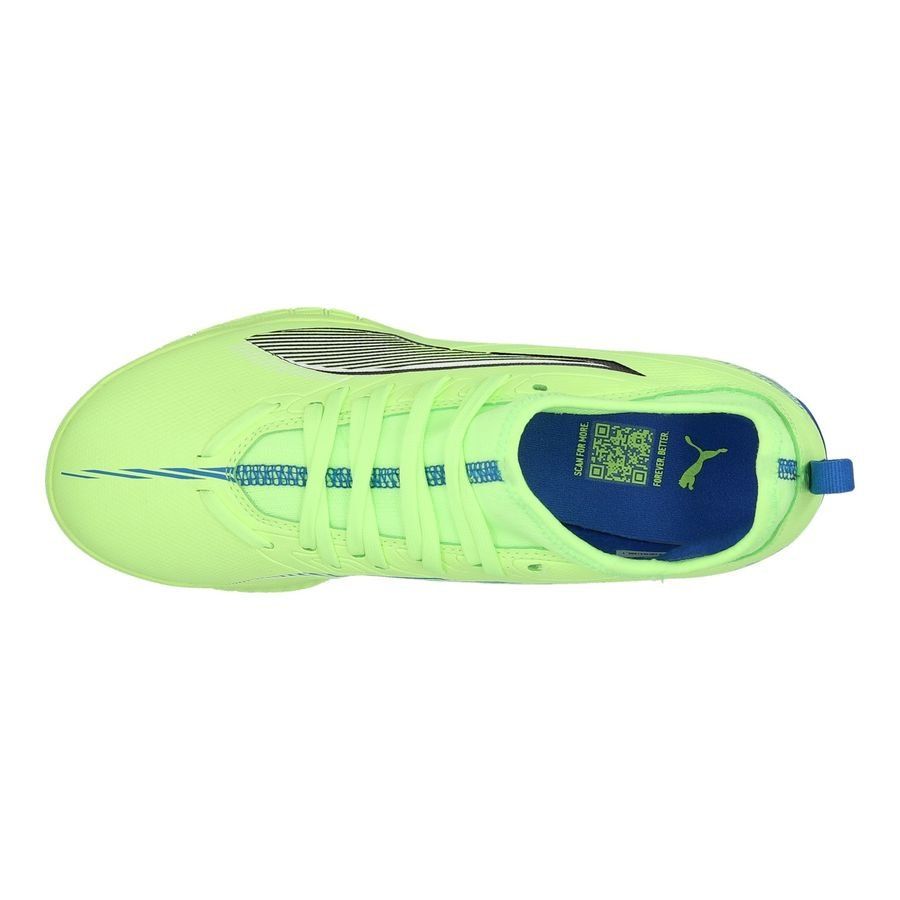 PUMA Ultra 5 Match IT   Mid Lights Out - Fizzy Apple/Blanc/Bleu Enfant