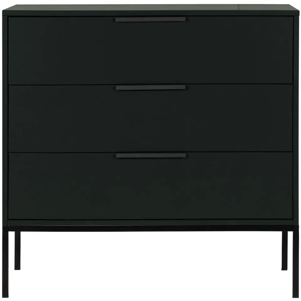 WOOOD Adam Ladekast - Grenen - Zwart - 93x94x52