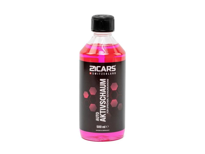 21CARS Aktivschaum Reiniger 500 ml Himbeerduft Reiniger für maximale Sauberkeit