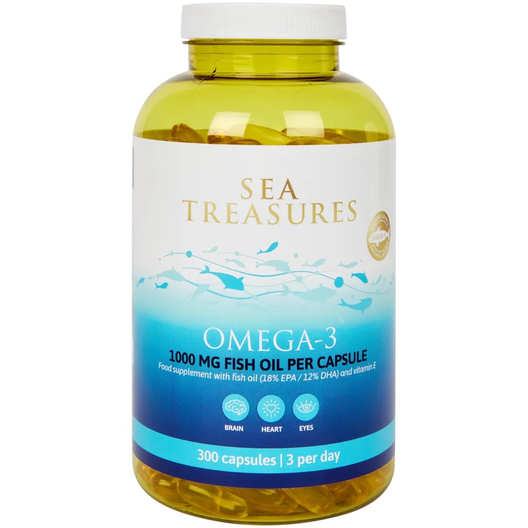 Gélules d’huile de poisson Oméga 3 1 000 mg