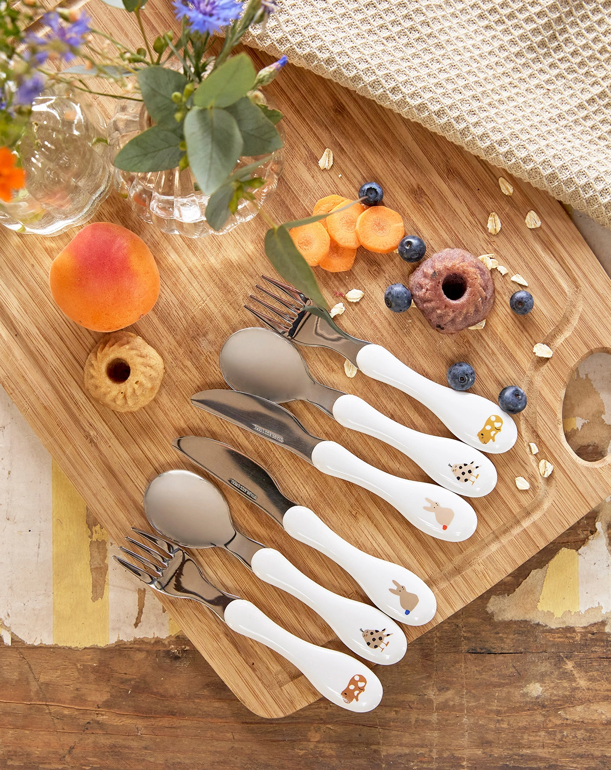 Besteck-Set LITTLE MATEYS 3-teilig in spicy orange