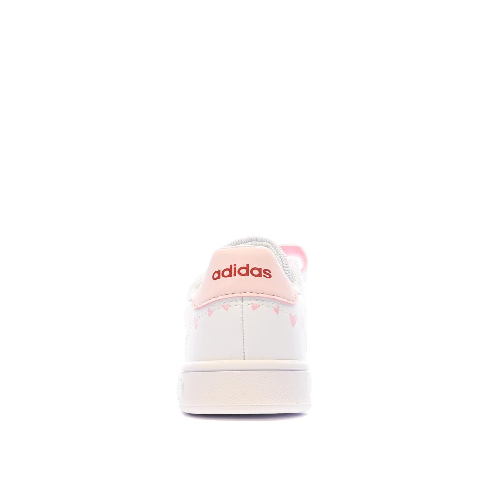 Adidas Baskets Blanche/Rose Adidas Advantage Cf C