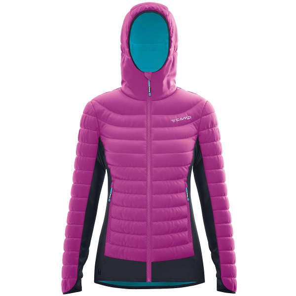 Doudoune alpinisme CAMP HYBRID JACKET LADY PURPLE/BLACK/WATER BLUE